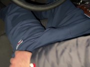 Outdoor Fun Walking And Fast Handjob In Car Big Cock Cum ! Soft Hands