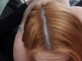 hot slut sucked in the car and asked to pay extra for cum in mouth, swallowed sperm