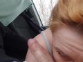hot slut sucked in the car and asked to pay extra for cum in mouth, swallowed sperm