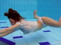 Juicy body Zuzanna submerged underwater