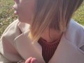 Littleangel84 - Pipe super risquée au lac leman et creampie dans la campagne Suisse