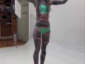 MY FREE TIKTOK - CHeck: Anuskatzz - Latex, leather harness, crazy HIGH HEELS fetish shooting, SFW