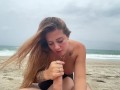 un extranjero me ofrece dinero por sexo y hacerlo hacer cum en la playa