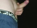 Love wanking outside
