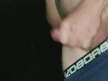 Love wanking outside