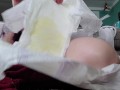 Nerdy Faery Wetting and Humping a Diaper