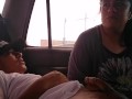 Mamada rica, sexo anal y placer en el auto