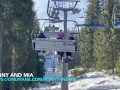Ski resort public sex in beautiful nature ! Tonny and Mia