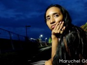 Unfaithful Latina exposed outdoors