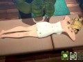 Orc Massage - elfa safada recebendo uma massagem