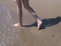 Gorgeous Teen Agnes Bathes Her Beautiful Naked Body In The Ocean!