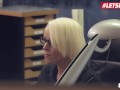 BUMSBUERO - German Secretary Mia Blow Surprise Fuck With Honest Working Man - LETSDOEIT