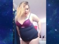 Dancing bbw findom milf pussy flashing 