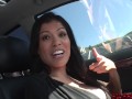 Naughty Latina Alexis Amore Sucks Cock in Public