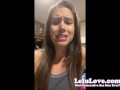 Battling through the flu & COVID test, topless panties JOI, TikTok & behind the scenes - Lelu Love