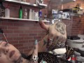 River Dawn Ink gets tattooed then fucked in the shop