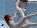 Sexy nudist babes underwater Lenka and Ala