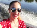 Riding in the boat makes me hot and horny - Wet Kelly