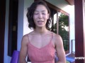 Kira Grabs A Glass Dildo To Masturbate With