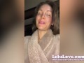 POV blowjob & bloopers under covers, naked JOI hip grinding, condom leak pregnancy risk - Lelu Love