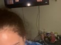SHE KEPT HAVING A CONVO WITH HER MOM WHILE SUCKIN N FUCKING ON THE OTHER SIDE OF THE DOOR & DIDNT CARE