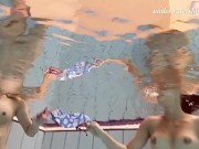 Russian hot teens swim nude underwater