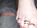 Footjob Rings💍 arches👡 toes👣 cum💨💣 all the good feet for you pov sexy👣👣👅👄👡👡👠👠👢👢👑