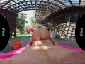 Beautiful big titty bombshell washes your car then lets you fuck her in the butt in VR