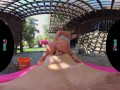 Beautiful big titty bombshell washes your car then lets you fuck her in the butt in VR