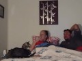 White milf smoking while watching videos on her phone