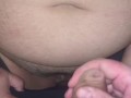 Cuck Hubby Wanks & Spunks Over Dirty Talking Slutwife’s Used Pussy