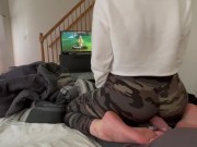 Throb under my ass while I play Zelda bitch boy 