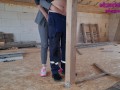hot wife fucks with a stranger at a construction site