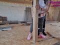 hot wife fucks with a stranger at a construction site