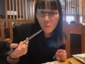 淫乱OLが休日に1人で焼肉を食べる①