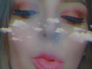 she tries to resist smoking but well you see.. SFW