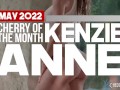 Big Boobs Cherry Of The Month Kenzie Anne Plays With Herself In The Shower And Gets Wet With A Big Dildo