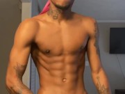 New Snapchat: Bigpimpindonn | Hot Teen Jacks Off His Thick Black Cock!