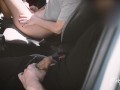 A voyeur catches us playing in the car so I give him a handjob! Then I fuck my cuckold husband