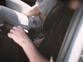 A voyeur catches us playing in the car so I give him a handjob! Then I fuck my cuckold husband