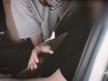 A voyeur catches us playing in the car so I give him a handjob! Then I fuck my cuckold husband
