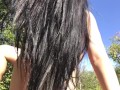 Horny pregnant wife gets fucked outdoors hard by her lover and then sucks his dick dry at the end
