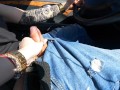 I made Him CUM While He Driving CUMSHOT And Nice Feeling !!