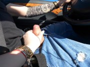 I made Him CUM While He Driving CUMSHOT And Nice Feeling !!