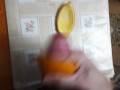 young teacher decided to fuck an orange 🥵