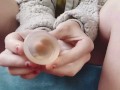 Menstrual Cup fun! Insert and pullout Compilation