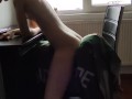 My first time humping on a chair in years, amazing orgasm