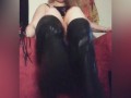 Custom boot worship and dirty talk
