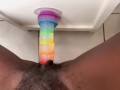 Very horny, Riding my favorite Dildo