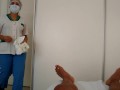 La enfermera sexy me ayudo con una paja (eyaculacion masiva)